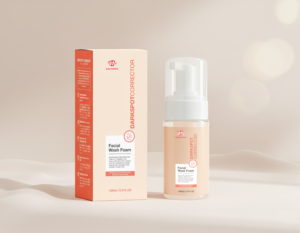 dark spot corrector facial wash foam