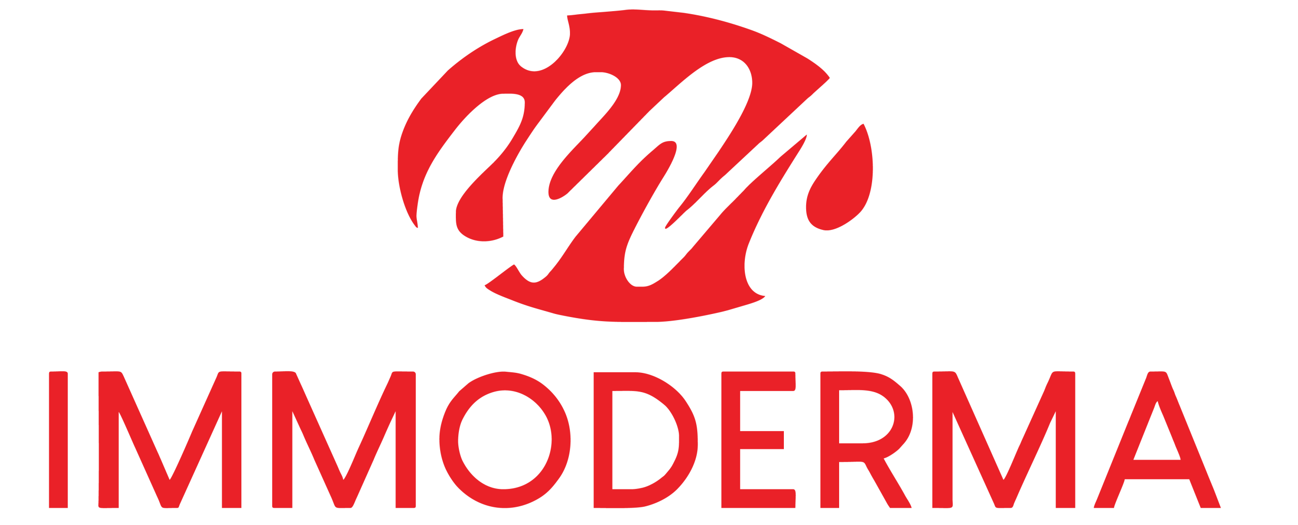 logo immoderma red