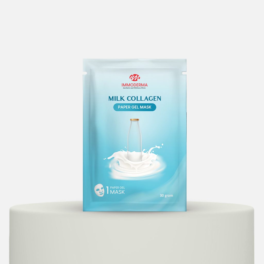 milk collagen paper gel mask